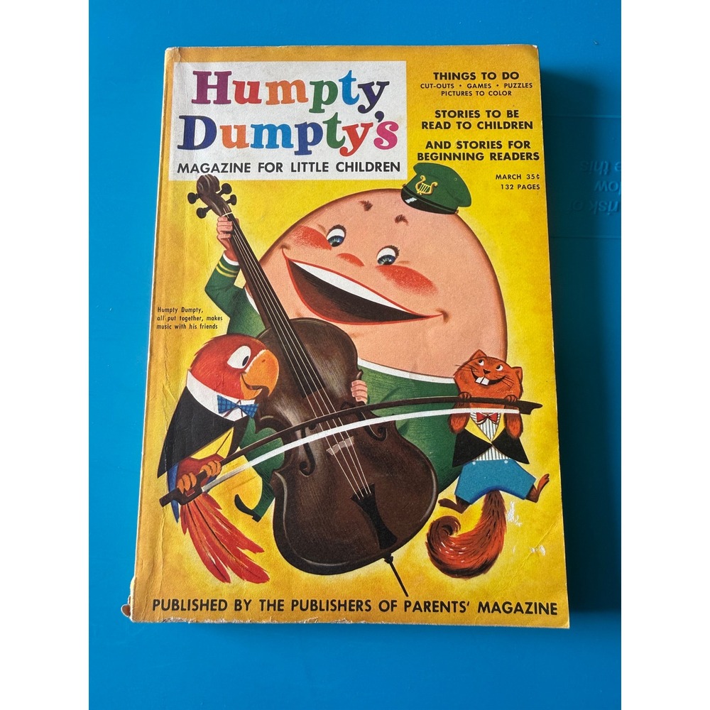 Vintage Humpty Dumpty's Magazine for Little Children March 1955‎ AS-IS